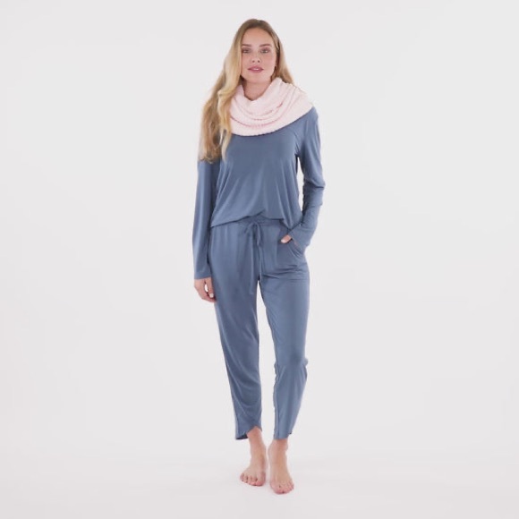 Softies Circle Scarf marshmallow heather spring lake/Infinity scarf - NWT - Picture 10 of 11